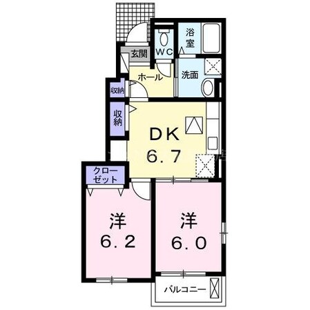 アドヴァンスⅡの物件間取画像